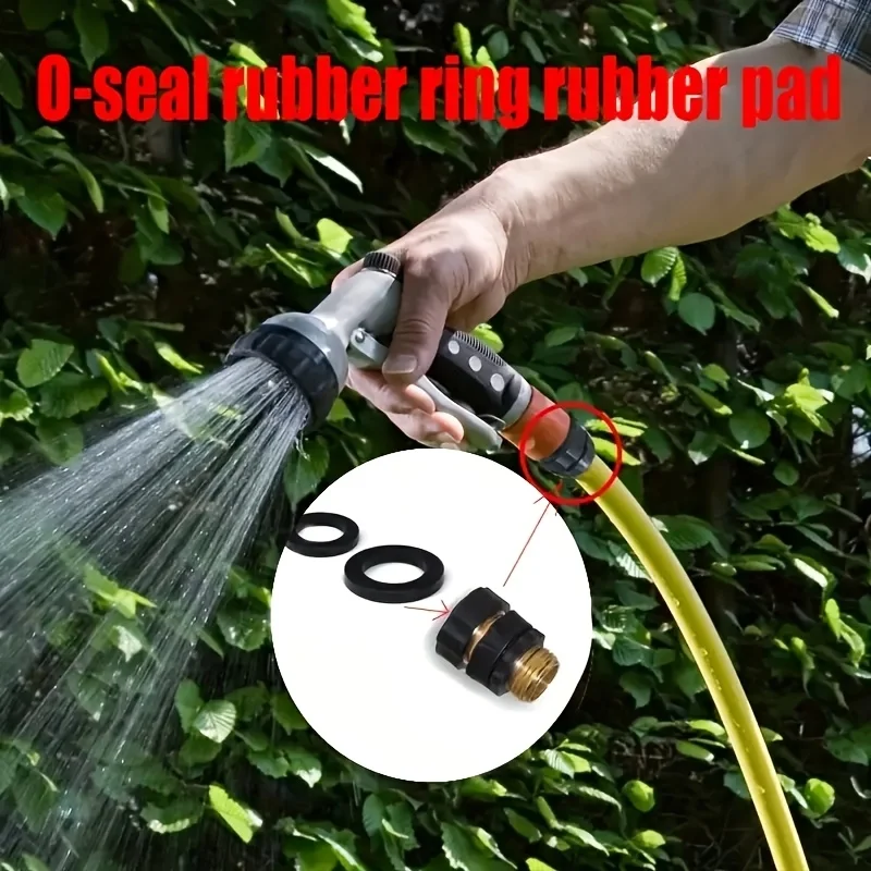 10 عبوات من وسادات إغلاق خرطوم الدش في الحديقة 1/2 بوصة DN15 و3/4 بوصة DN20، مقاومة للحرارة لأنابيب خراطيم الدش المكسرات والباردة #3