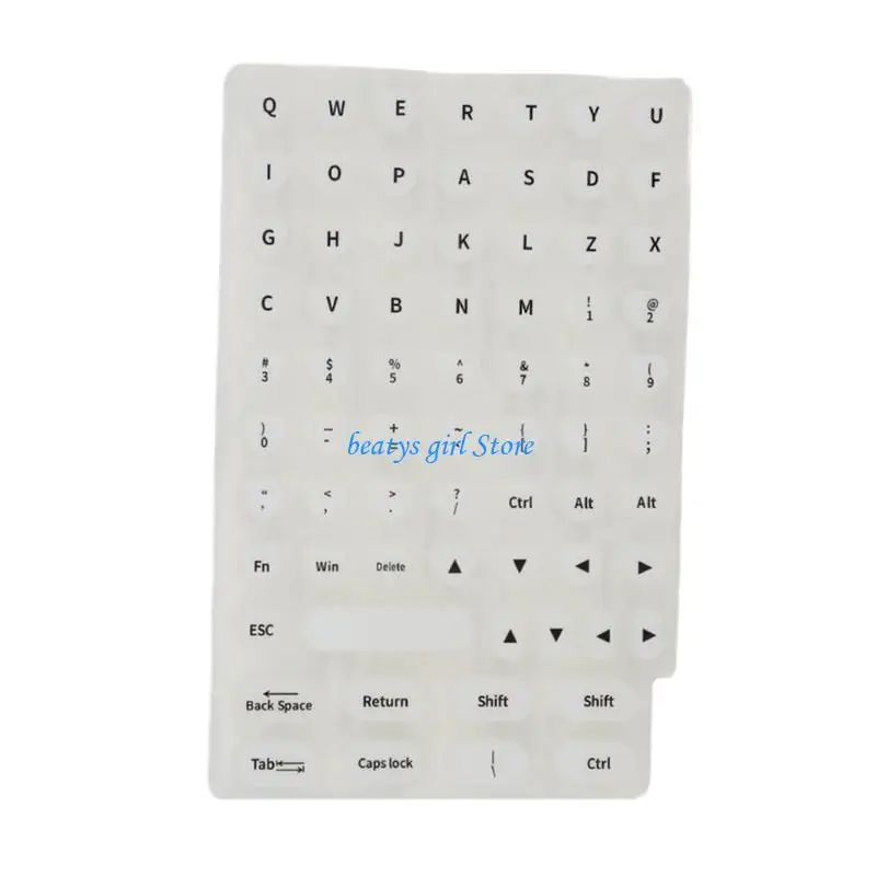 C7AB Silicone Keyboard Art Stickers For Long Nails Typing Comfort And Accuracy