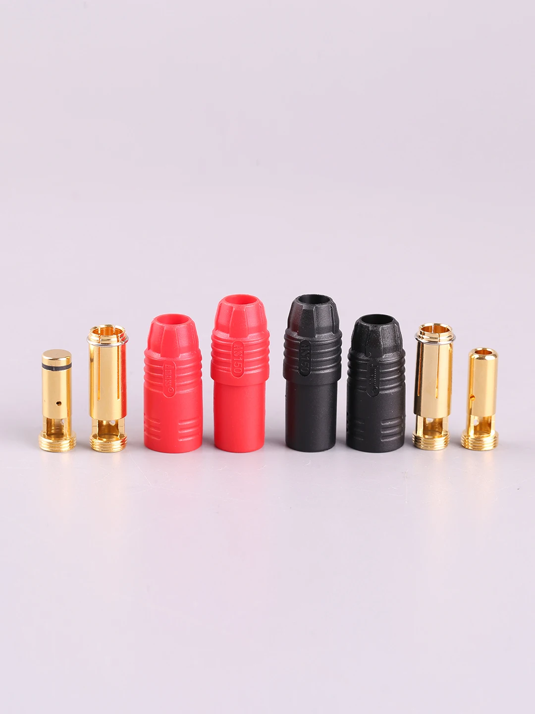 Amass AS150 Gold Plated Banana Plug 7mm Male/Female for High Voltage Battery Red/Black FOR RC MODEL UAV 150A