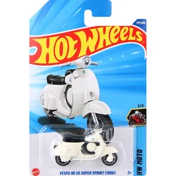 Hot Wheels-coche Vespa 90 SS Super Sprint para niños, juguetes de motocicleta, aleación 1/64, vehículos fundidos a presión, regalo de motocicleta, Original, 24M