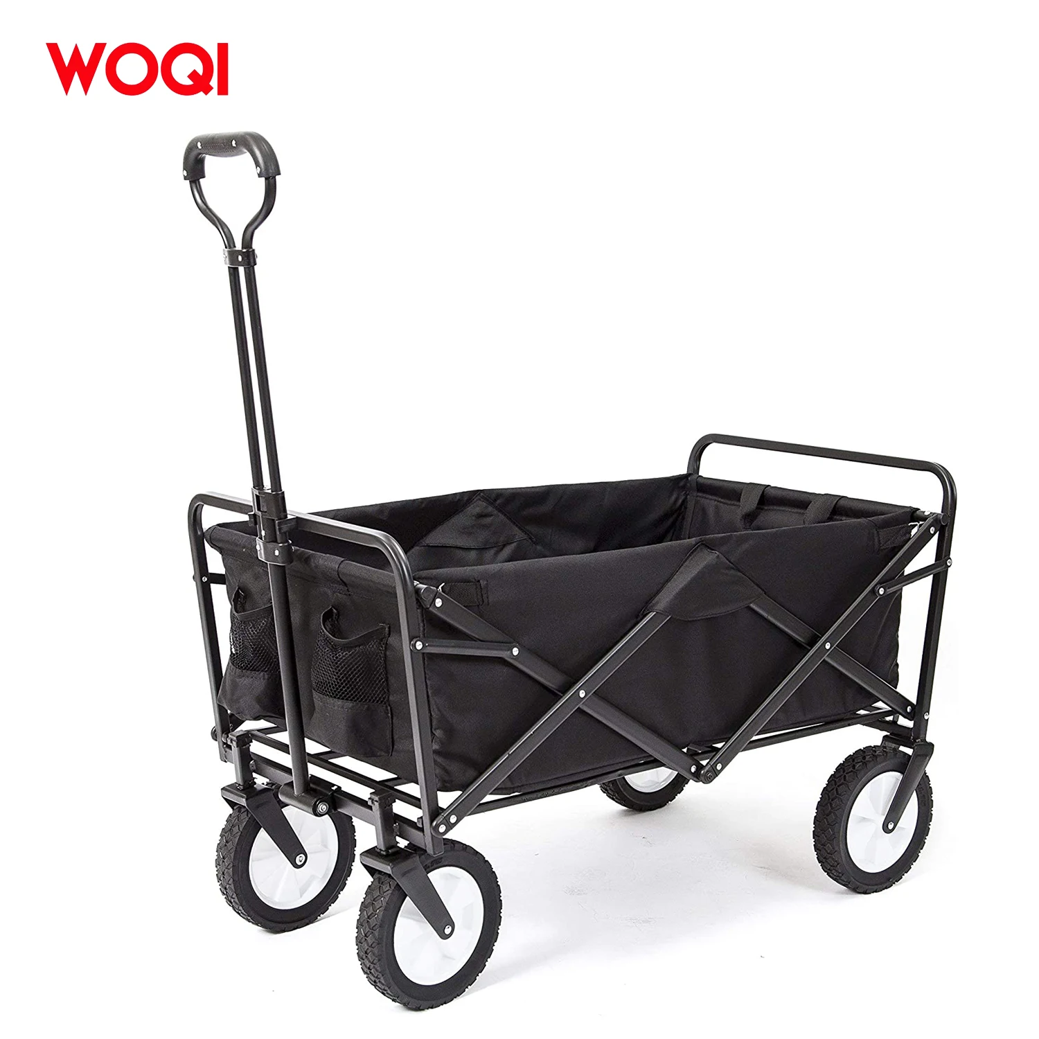 Large Capacity Folding Wagon Outdoor Trolley For Beach Camping Travel Flexible And Durable Hand Cart