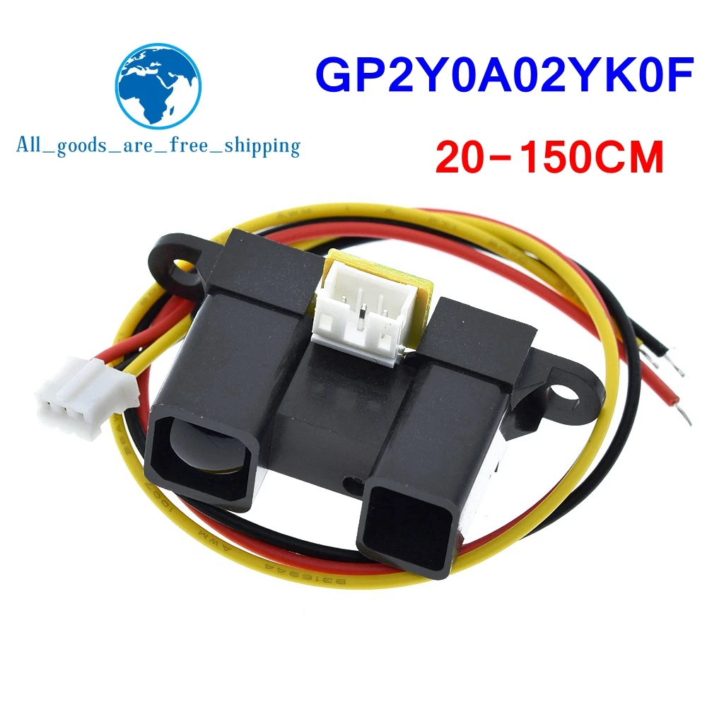 GP2Y0A02YK0F Infrared IR Sensor Infrared Proximity Sensor Obstacle Avoidance Detect 20-150cm Distance Measuring With Cable
