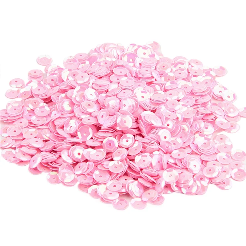 Round Cup Sequins PVC Loose Paillettes Colors Sequin 4mm 5mm 6mm Wide For Sewing Wedding Crafts, Women Garments Accessories 10g