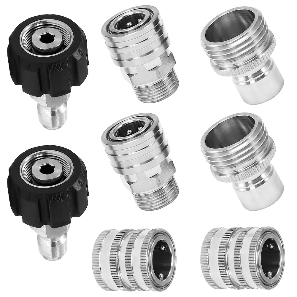 

The Solution for Your Pressure Washing Tasks A Complete Stainless Steel Connector Kit with Quick Connect Features