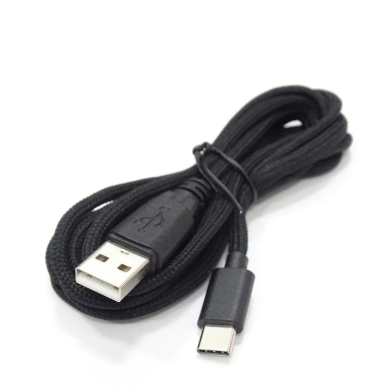 DIY USB Type C Mouse Line,1.8m USB Mouse Charging Cable Black Mouse and Keyboard Wire Replacement Repair Part