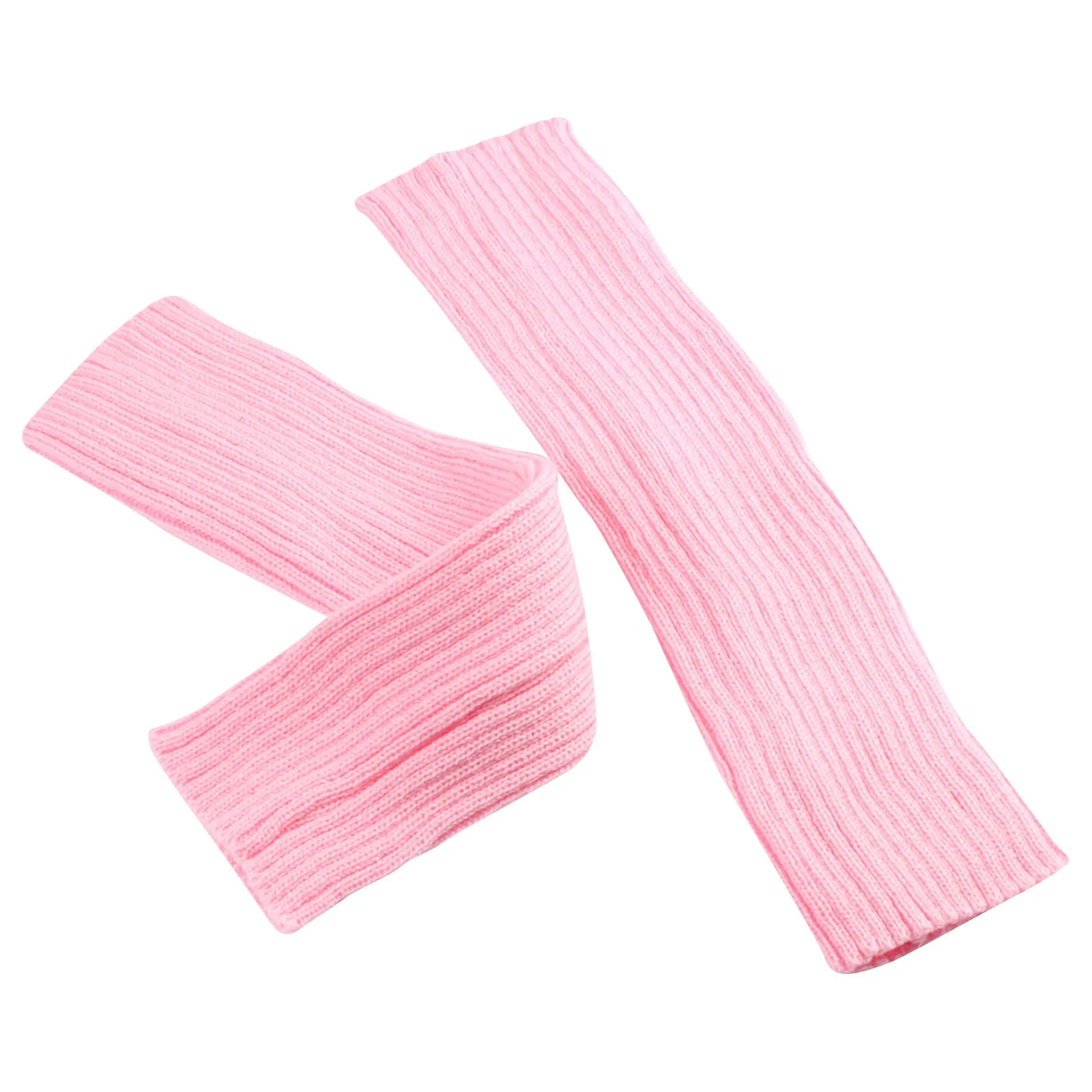 المرأة الأساسية لون الحلوى طويلة تدفئة الساق موضة لوليتا محبوك جوارب كروشيه التمهيد حفلة الرقص تأثيري اكسسوارات