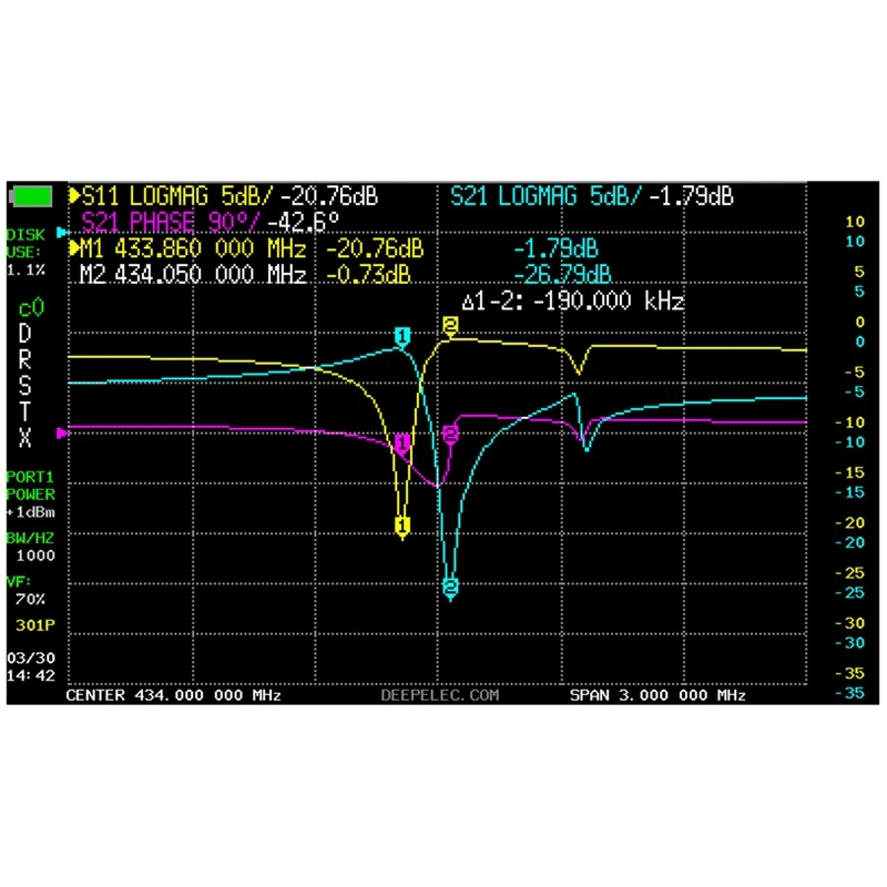 2022 neueste nanovna deepvna swr meter vhf uhf antennen analysator 4,3 zoll ips lcd metall gehäuse batterie