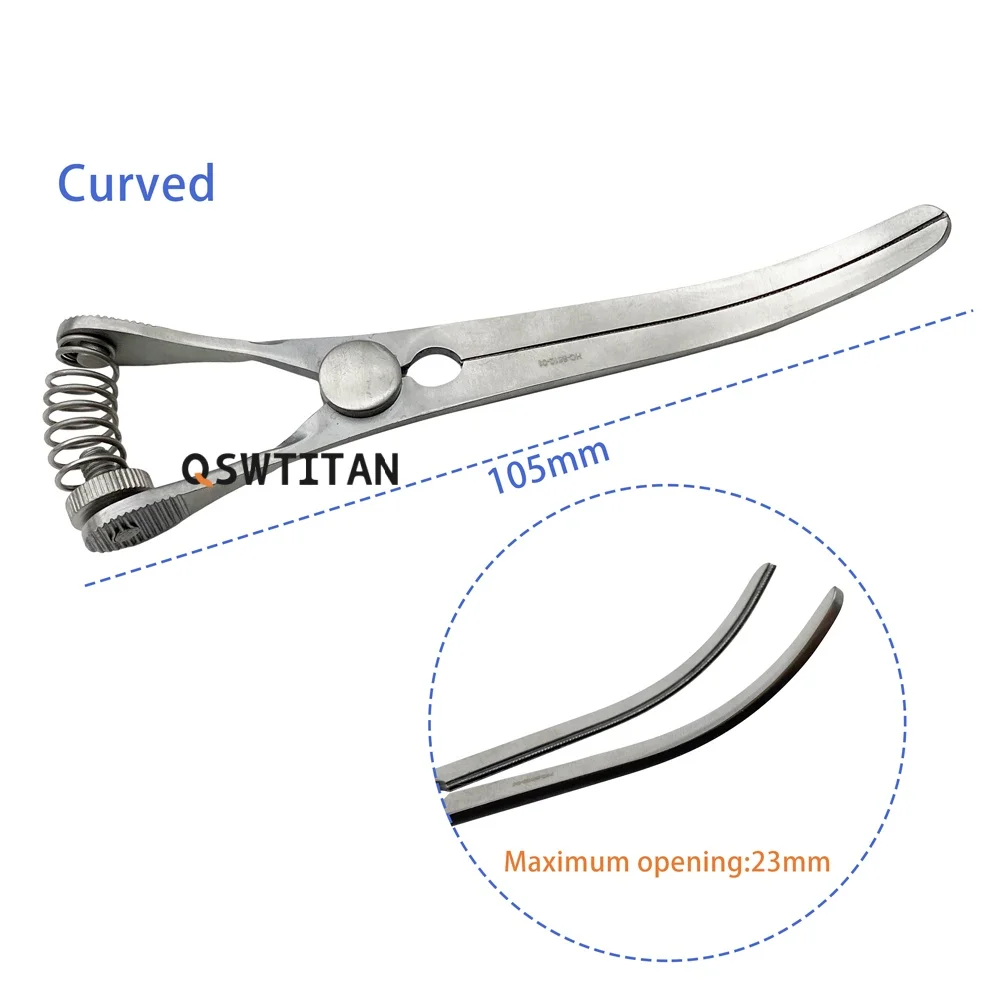 Dispositivo per emostasi microchirurgica in acciaio inossidabile Clip emostatica microscopica regolabile a molla