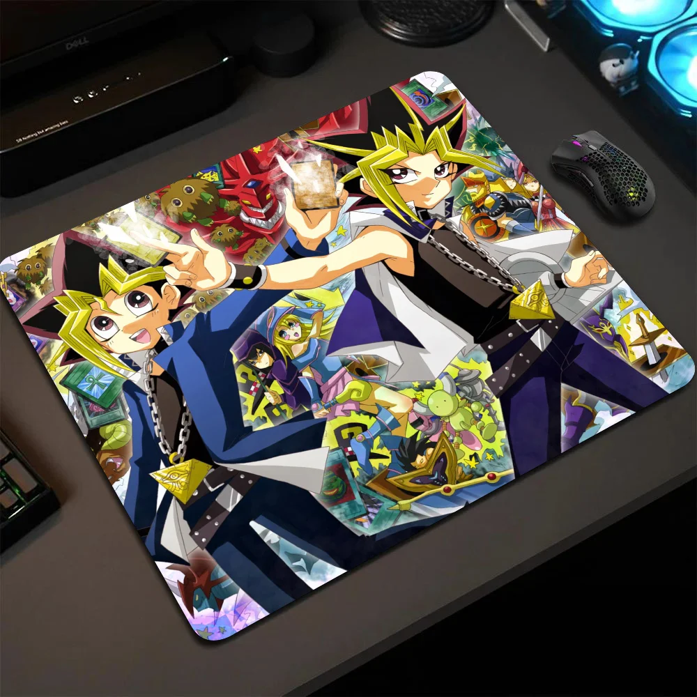 Yu Gi Oh Yugi Muto Mousepad Small LockEdge Mouse Pad For Gamers Computer Desk Pad Rectangular Anti-slip Rubber