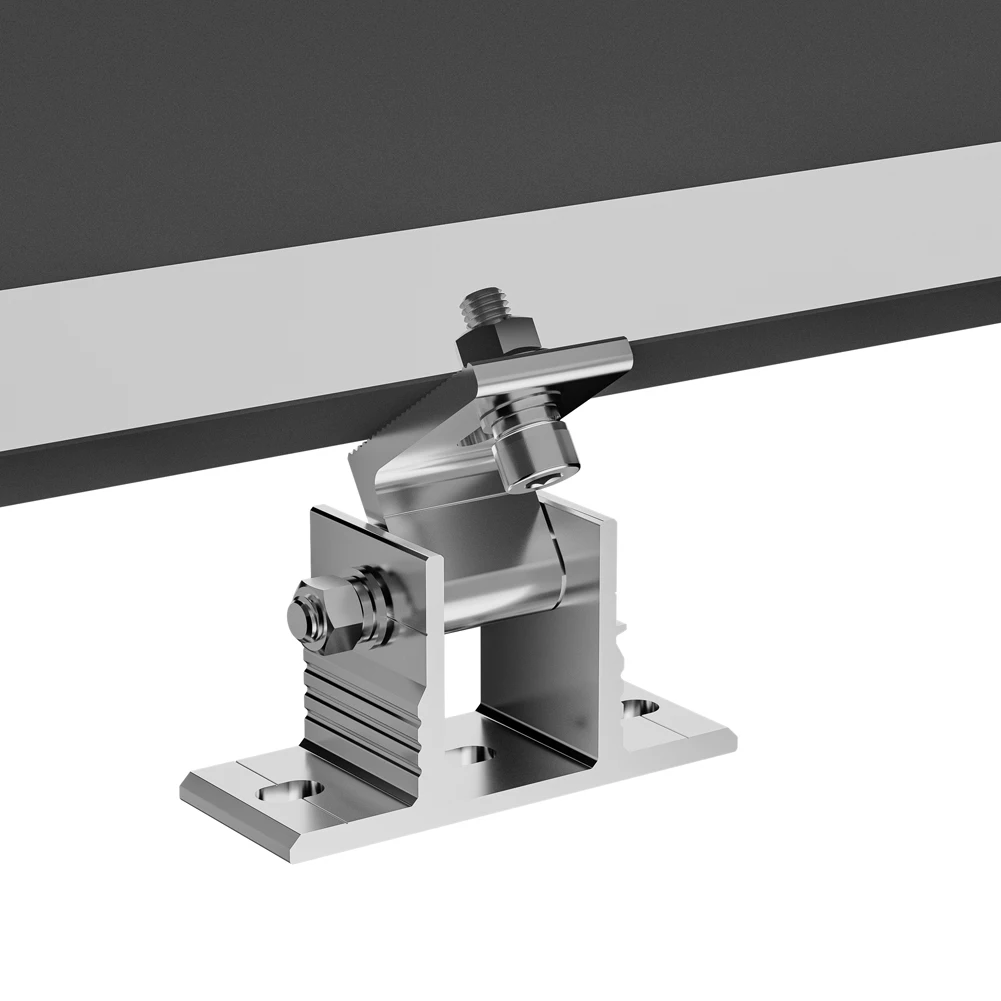 Solar Halter End Clamp Kit Einstellbare Solar Panel Mount Unterstützung Aluminium Legierung Solar Panel Montage Halterung 15-30 Grad