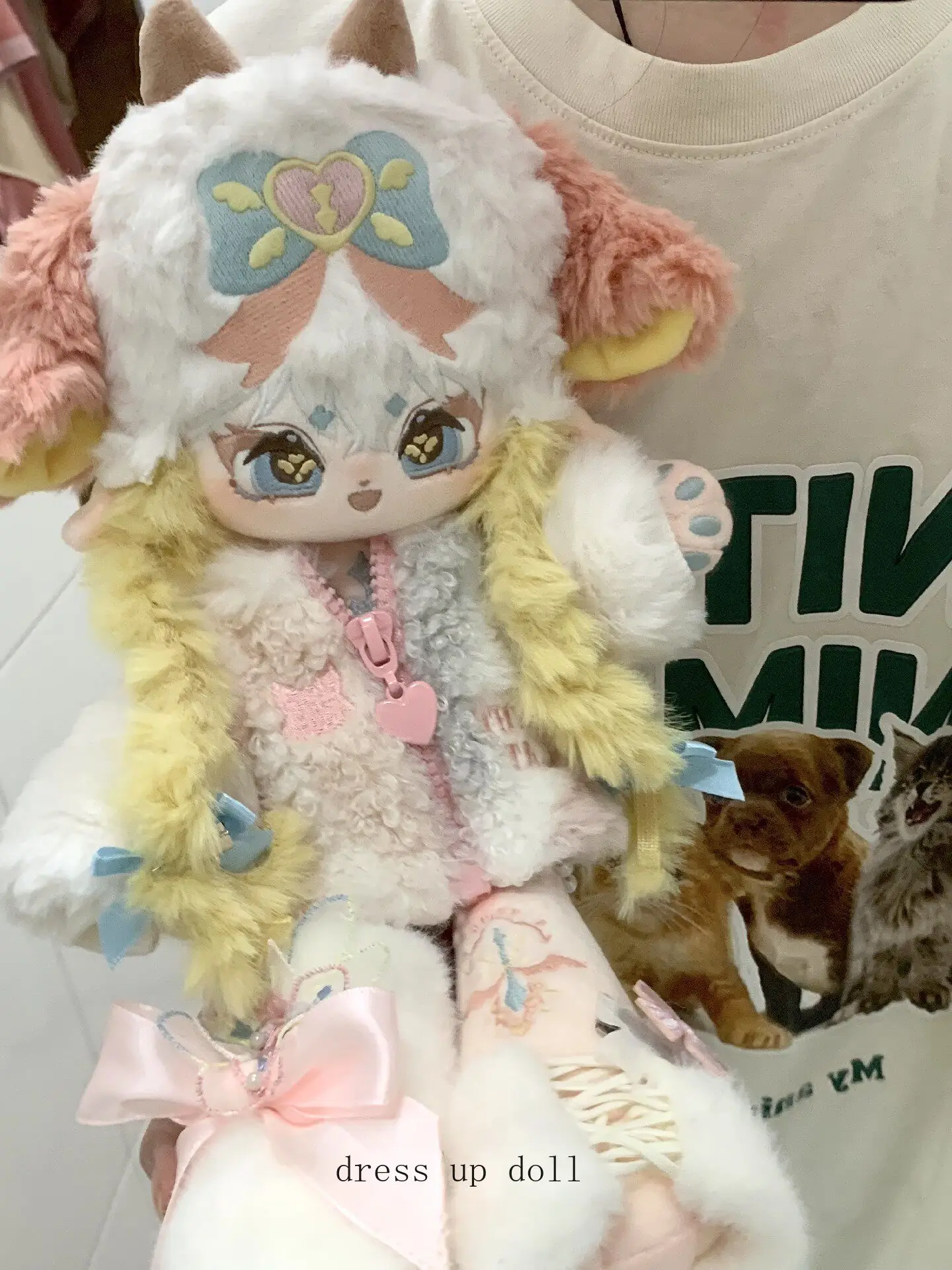 30CM No Attribute Figure Cute Sheep Theme Animal original Doll Cosplay Plush Toy Kawaii Plushies Stuffed Pillow Halloween Gifts
