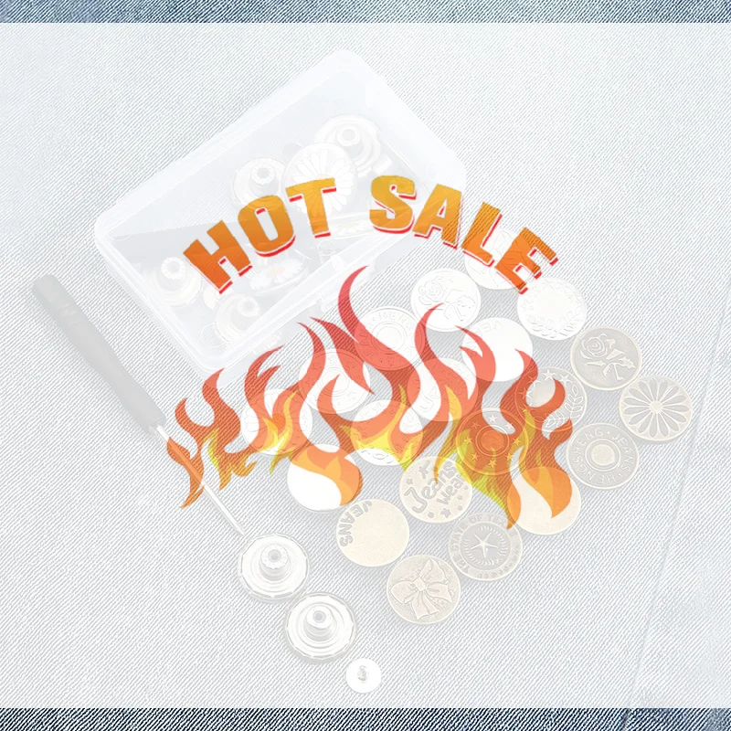 

10/20Pcs Metal Jeans Buttons With Screwdriver 17/20mm Replacement No-Sewing Screw Buttons Repair Kit Removable Jean Buckles