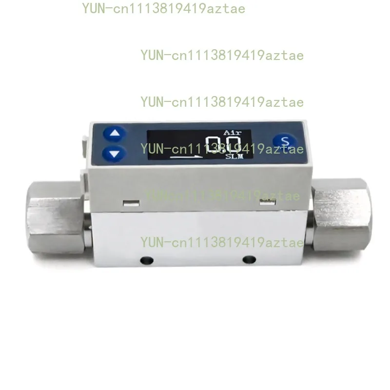 Digital Display High Precision TC5200 Thermal Gas Mass Flowmeter Air Nitrogen Oxide Helium Micro Gas Flow Meter