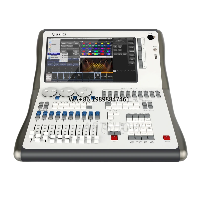 

LED High Quality Tiger Touch Quartz Version 17 DMX 512 Light Controller Console Stage Lighting Console with Flight case