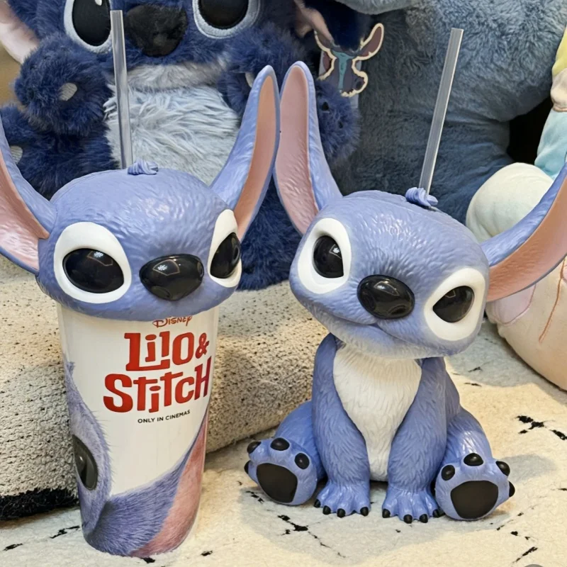 

In Stock Stitch (Lilo & Stitch) Merchandise - Collectible Cup Series: Novelty Straw Cup & Popcorn Bucket Anime Peripherals Gifts