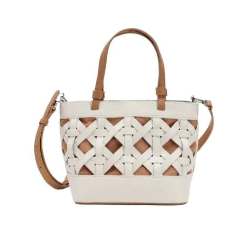 2026 New French Woven Bucket Bag Women' Summer Hand Carry Crossbody Bag Exquisite Simple Commuter Casual Personality Trends