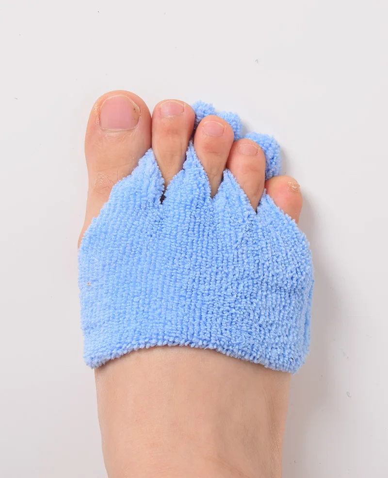 Coussinets pour l'avant-pied, séparateur d'orteils, outils de soins des pieds, Anti-déformation du pied, élasticité, 3 couleurs, évacuation de l'humidité et de la sueur, séparation des orteils