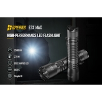 SPERAS ESTMax XHP50 LED 2500Lm 279m Type-C Rechargeable Flashlight Protable Powerful 18650 Torch EDC Flash Light  for Camping