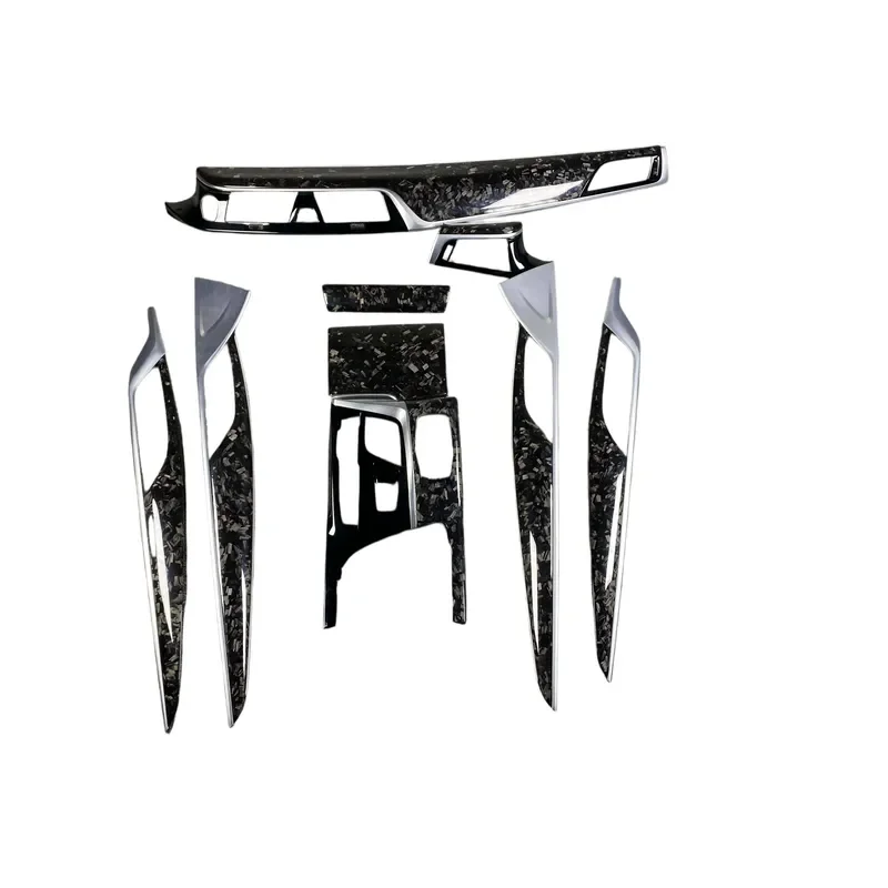 Forged Carbon Fiber Dashboard Panel Interior Trim Kit for F90 M5 G30 5 Series