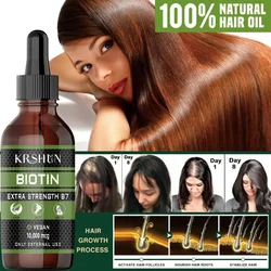 Biotin Hair Fast Growth Oil Regrowth Serum Hair Thinning Treatment Head Care Products Liquid Anti-Hair Loss for Women & Men