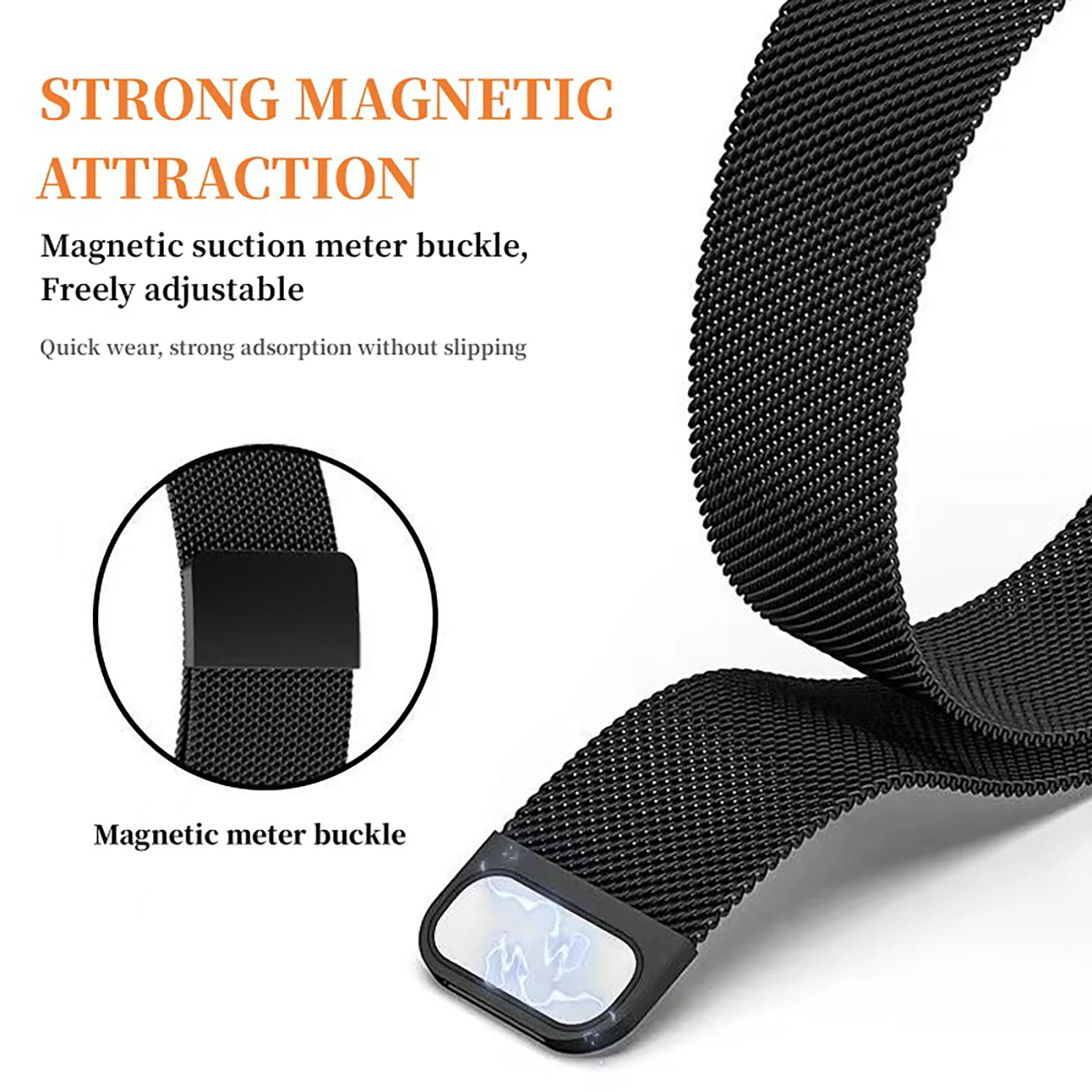 Metal Strap For Xiaomi Mi Band 8 Pro Milan Magnetic Samrt Wristband Stainless Steel Replacement Bracelet For Mi Band 8Pro Strap