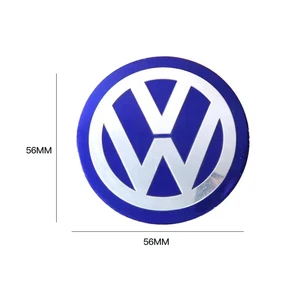 CAR Roda Centro Hub Caps Sticker, Aluminum Badge, VW Scirocco Polo T5 Passat B6 Golf MK5 Tiguan Jetta CC Beetle GT, 56mm, 4PCS 6 Bán hàng Golf Golf chính - №1