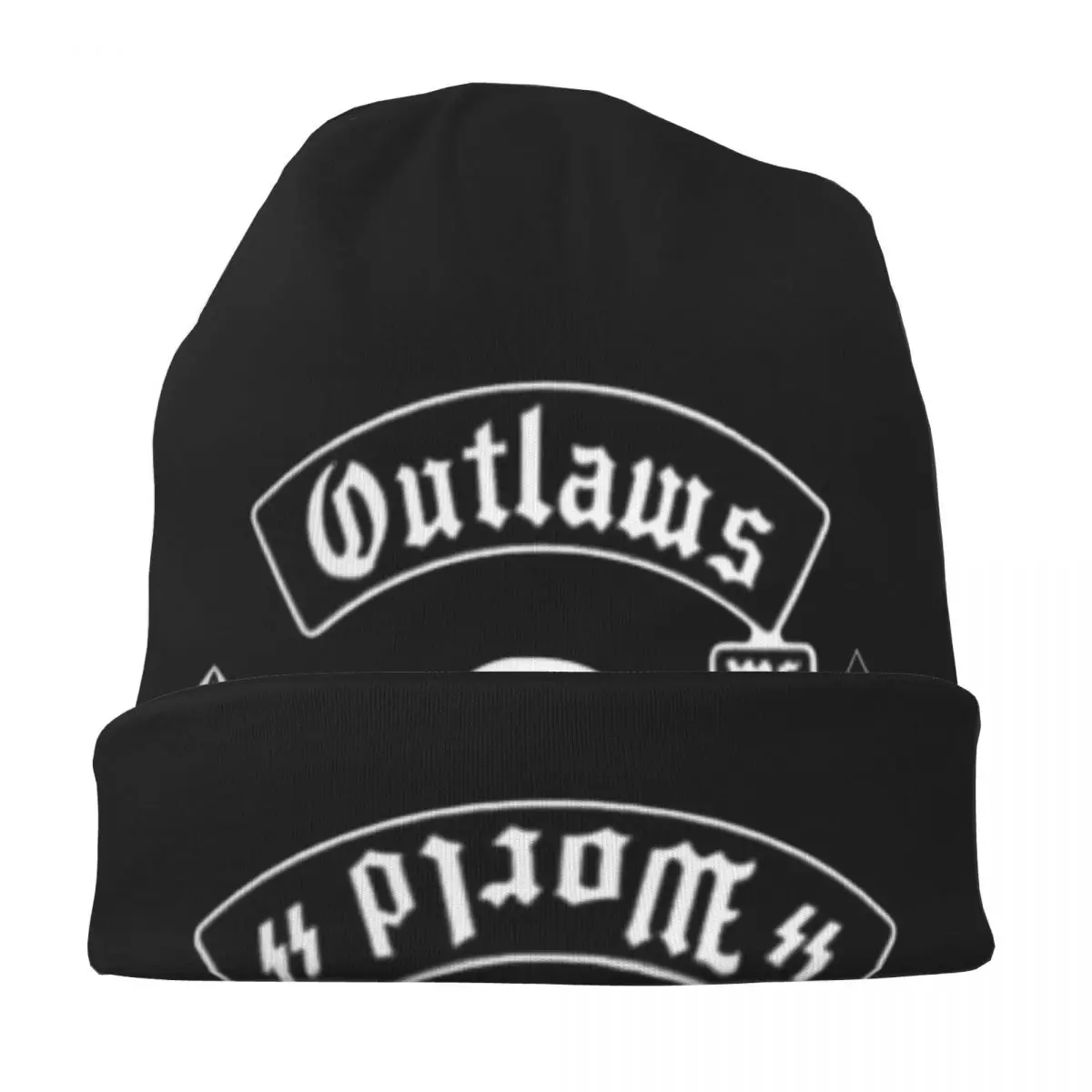 Outlaws Mc دعم قبعة محبوكة دافئة الهيب هوب بونيه قبعة الخريف الشتاء في الهواء الطلق بيني القبعات للجنسين الكبار