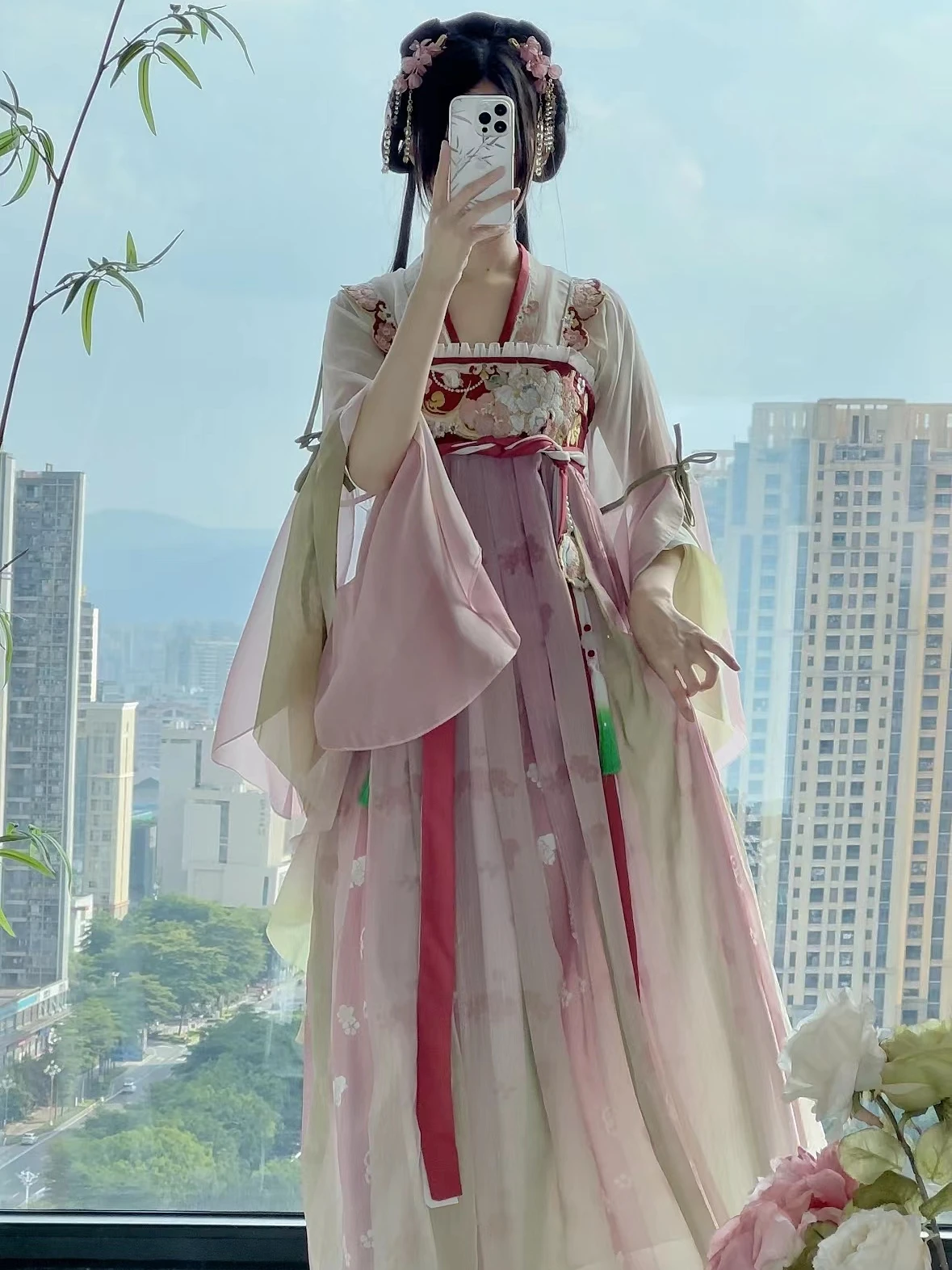 Vestido hanfu pendurado para mulheres, elemento han, bordado e estampado, estilo melhor amigo, primavera e verão