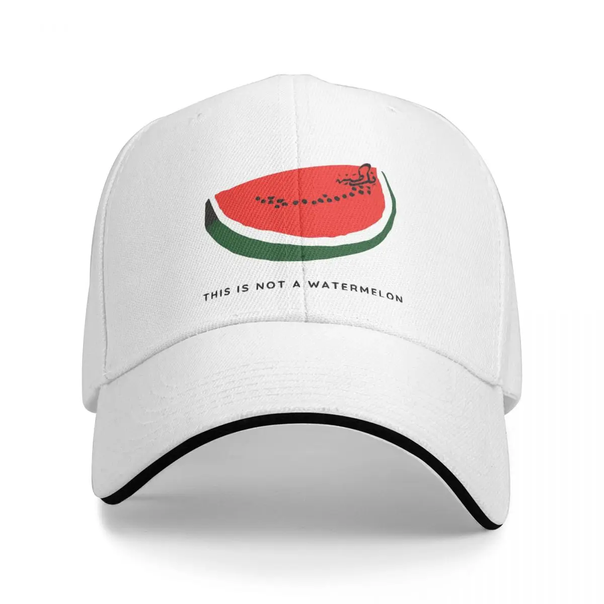 This Is Not A Watermelon Golf Hat Unisex Style Sun Cap Parody Magritte Watermelon Outdoor All Seasons Travel Gift Hats Cap