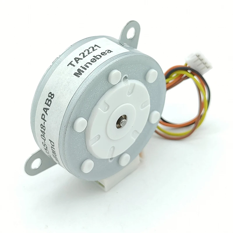 Minebea PM35S-048 Mini 35mm Round Thin Stepper Motor Micro 2-Phase 4-Wire Stepping Motor 7.5 Degree 2mm Shaft DIY Printer