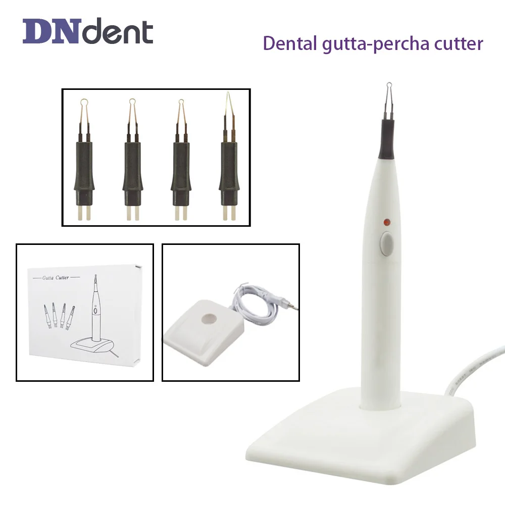 

Dental Gutta Percha Cutter with 4 Tips For Teeth Whitening Dissolved Breaker Dentist Heating Lab Equipment