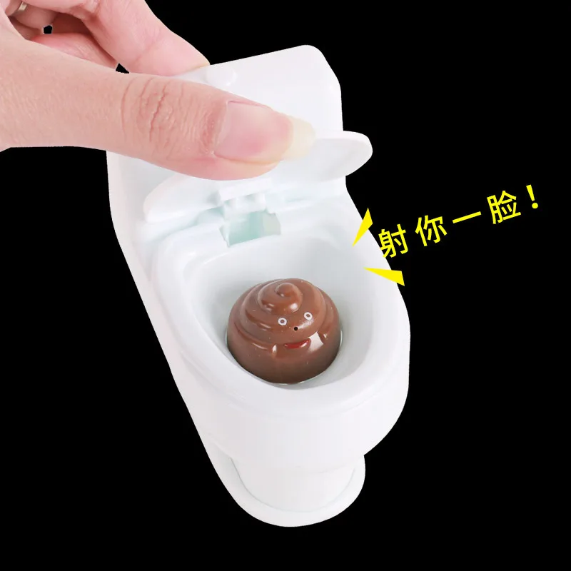 9 centimetri Simulazione Divertente Toilette Pistola Ad Acqua Giocattoli Estivi Scherzo In Pvc Strumento di Decompressione Regalo Creativo Per Bambini Giocattoli Toilette Colorata D'acqua