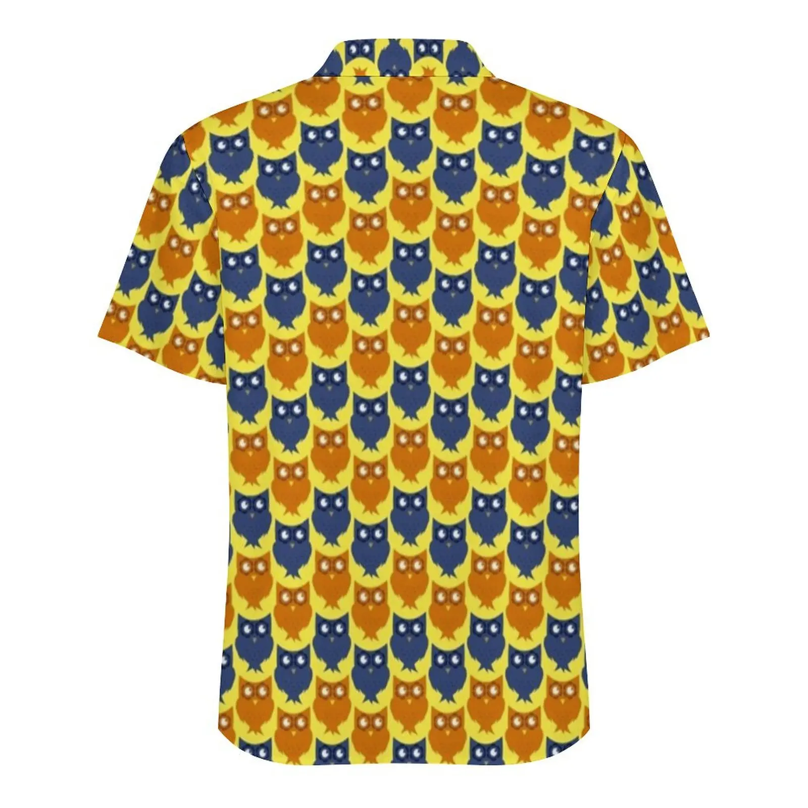 Uil Design Vakantie Shirt Man Lil Hatching Vintage Casual Shirts Hawaiiaans Streetwear Ontwerp Met Korte Mouwen Oversized Blouses