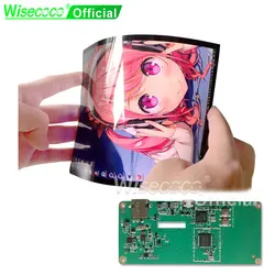 Wisecoco 유연한 OLED 디스플레이, 곡선 AMOLED, 1440x1920 정전식 터치 스크린, IPS 패널, 7.8 인치