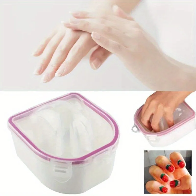 1 pcs/3 pcs Nail Polish Remover แช่ชามเล็บสุขภาพเครื่องมือทนทานเงี่ยน Care Bubble Bowl