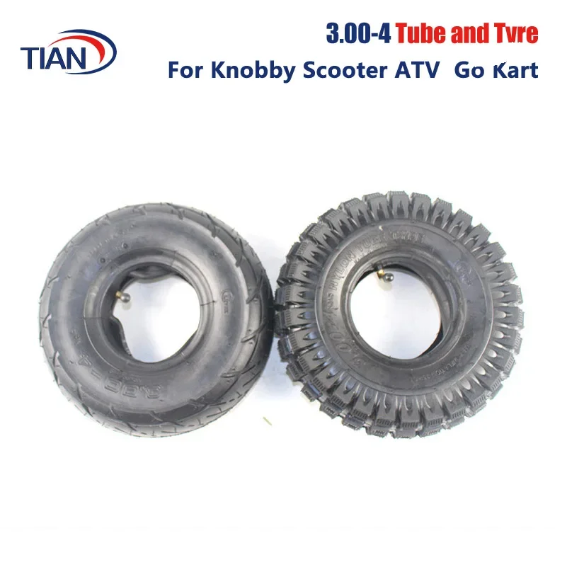 

High Performance 3.00-4 Electric Scooter Inner Tube and Out Tire Witn Good Quality Fits for Gas Scooter Bike Motorcycle