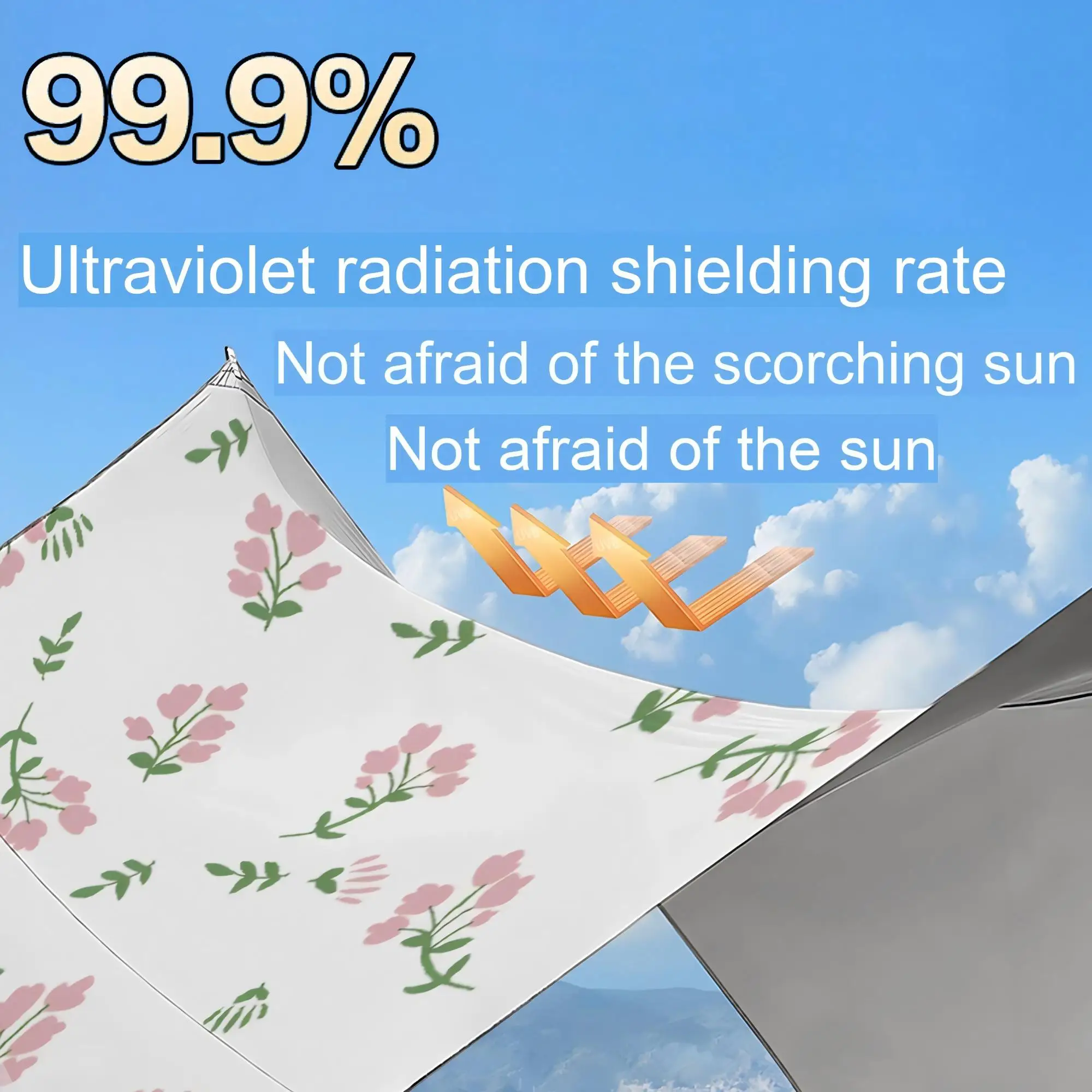 Custom Canopy Tents 5-7 Person Sun Shelter Camping Tent Outdoor Waterproof Sunshade Awning Beach Glue