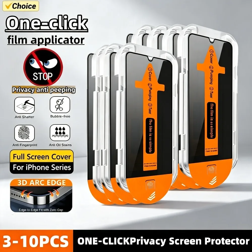 3 10pcs privacy anti spy tempered glass screen protector easy install dust free design for samsung s23fe s25 plus s24 ultr