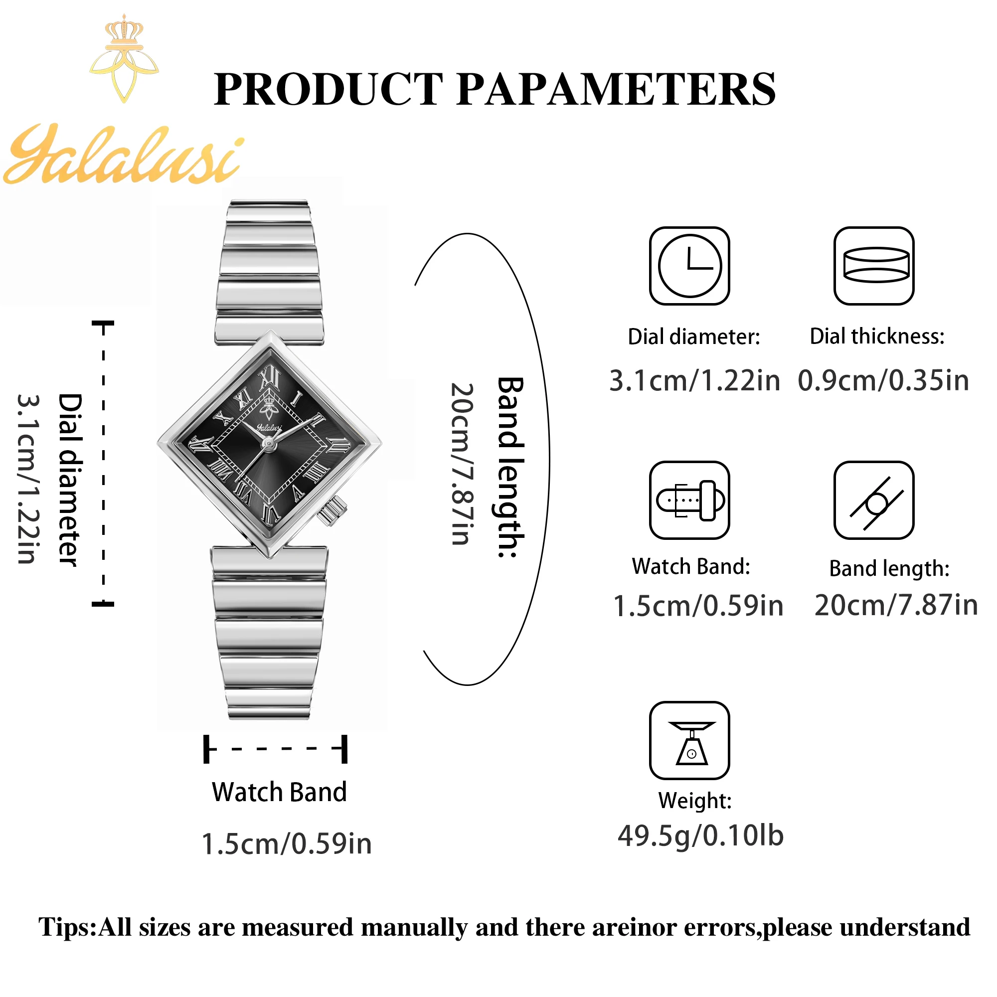 ساعة YaLaLuSi كوارتز عصرية للسيدات للاستخدام اليومي، صندوق ساعة رومانسية فاخرة هدية للنساء