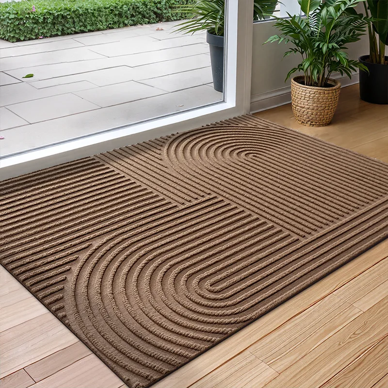 Polyester Rubber Doormat, Outdoor Door Mat, Anti-slip Floor Mats, Water-absorbent, Quick-drying, Dust-repellent, Mildew-proof