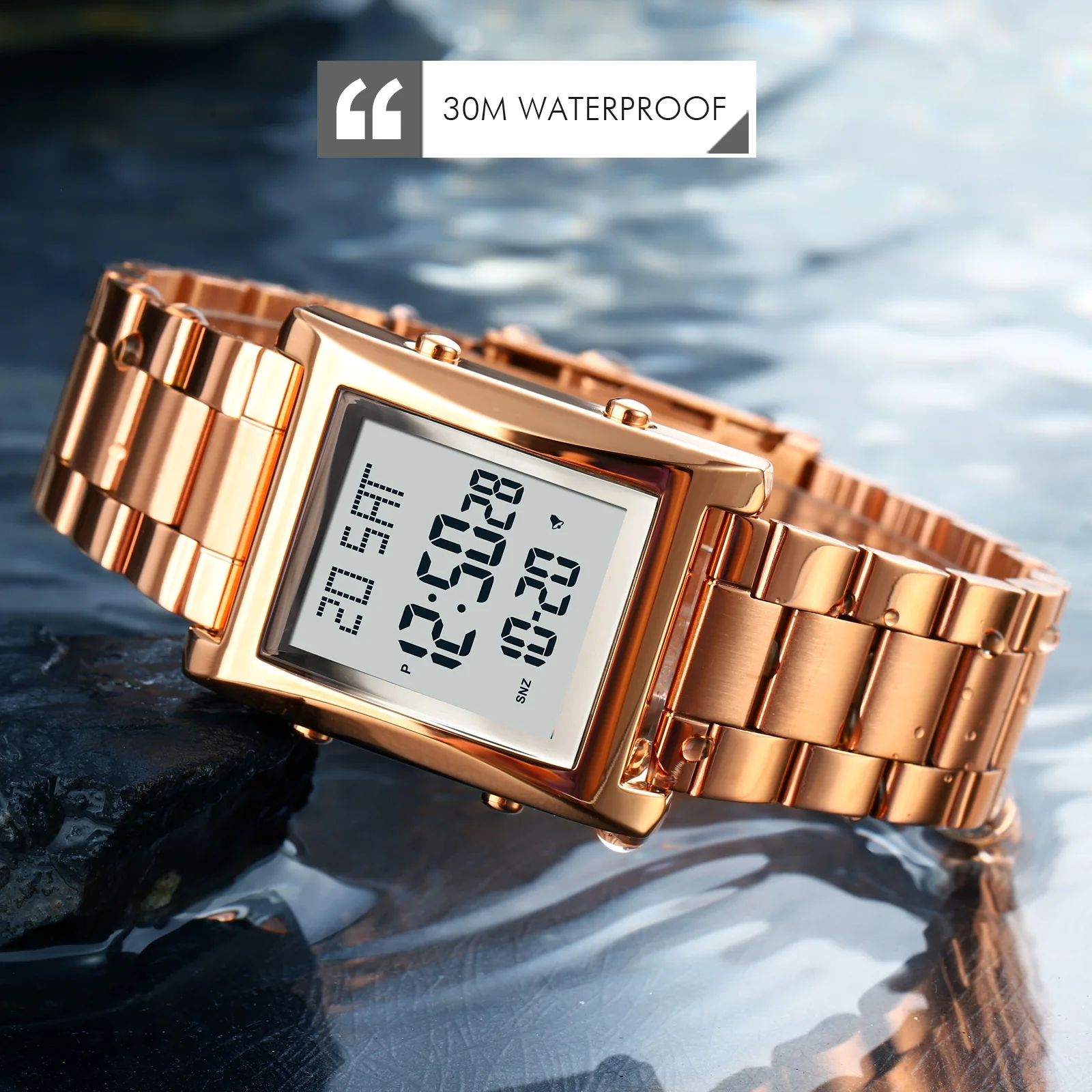 SKMEI Einfache Wecker Sport Armbanduhren Outdoor Uhr Für Männer Frauen Mode Chrono Wasserdichte Digitale Uhren reloj hombre