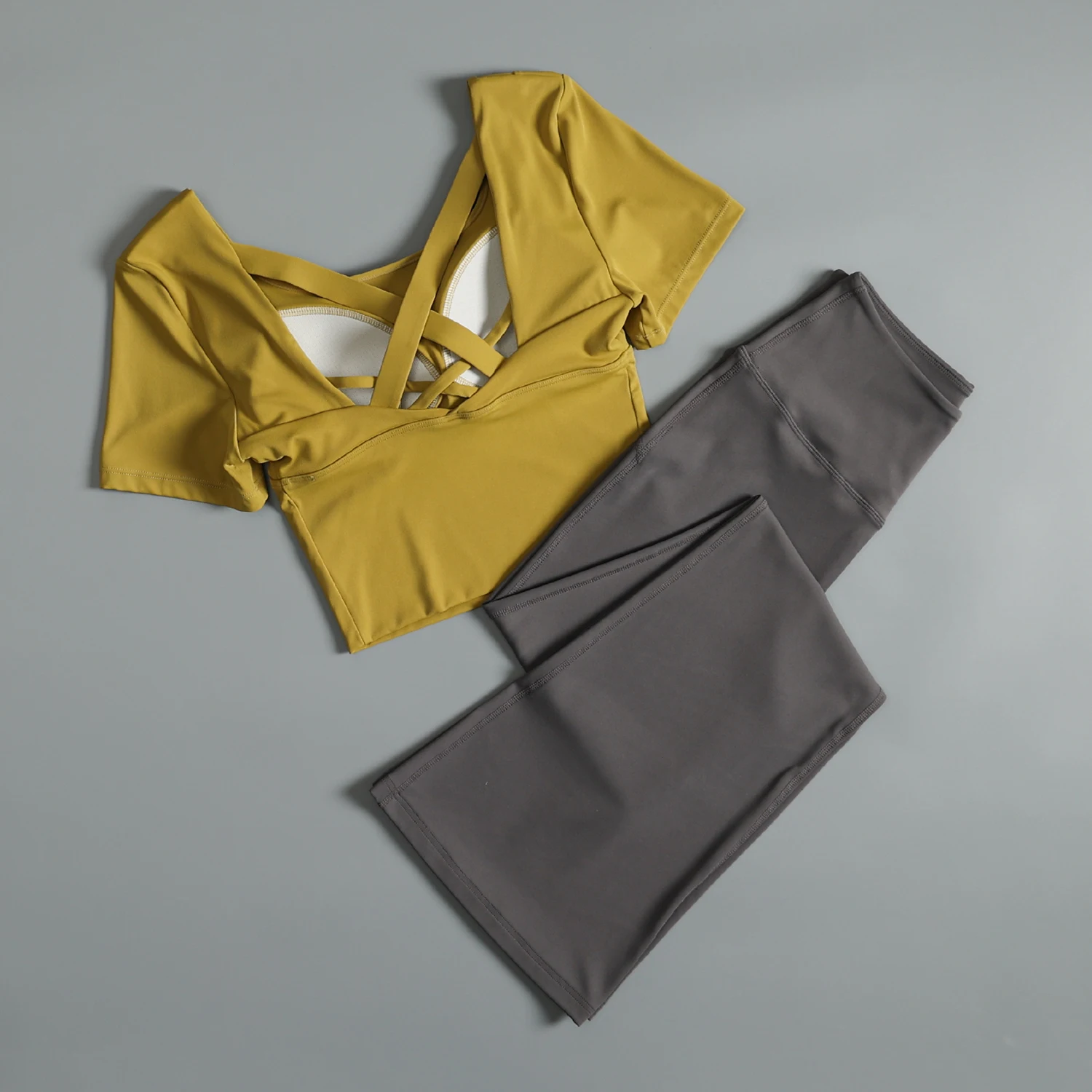 

Yoga suit women summer gym training morning jogging speed dry clothes high-value Pilates sports two-piece set