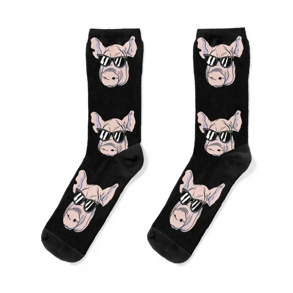 

Pig pig head Socks bright garter Climbing Lots sports stockings Socks Women Men's