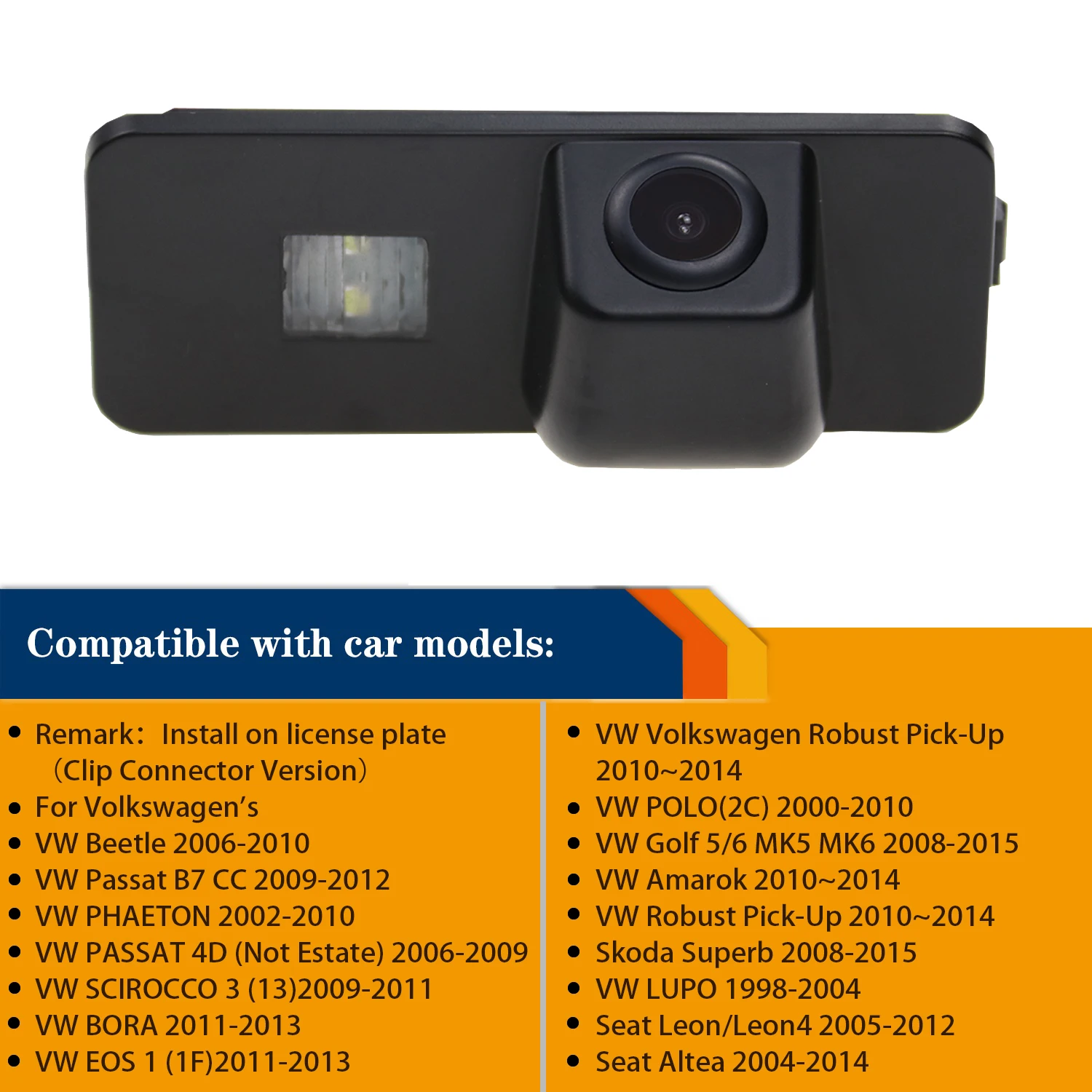 HD 720p Rear View Parking Camera for Beetle SEAT LEON Ibiza 6L 6J SC MK3 MK4 MK5 Passat CC B6 Golf 5 MK6 Magotan Bora Scirocco