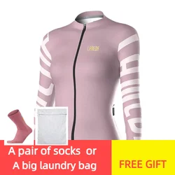 Lameda Cycling Tops With Pockets Women's Long Cycling Jerseys Spring Summer Bike Tops Breathable 2024 Bike Clothes