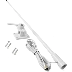 Hochleistungs-VHF-Marineantenne mit 156–163 MHz, 156-MHz-Glasfaser-PL259-Peitschenantenne für hervorragende Konnektivität!