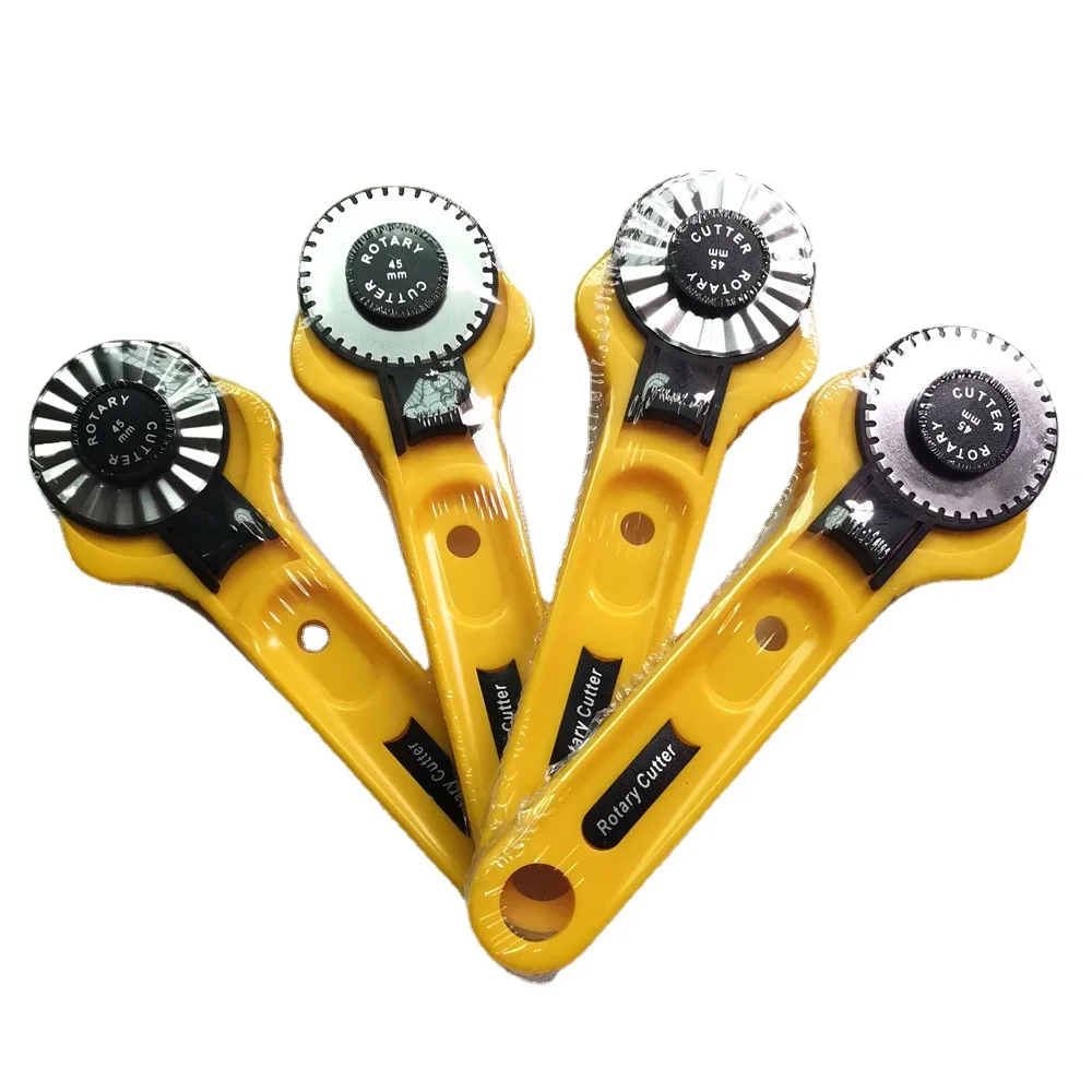 45mm Rotary Cutter Paper Fabric Leather Tools Patchwork Gear Skip Wavy Blades DIY Sewing Accessories Easy Tearing