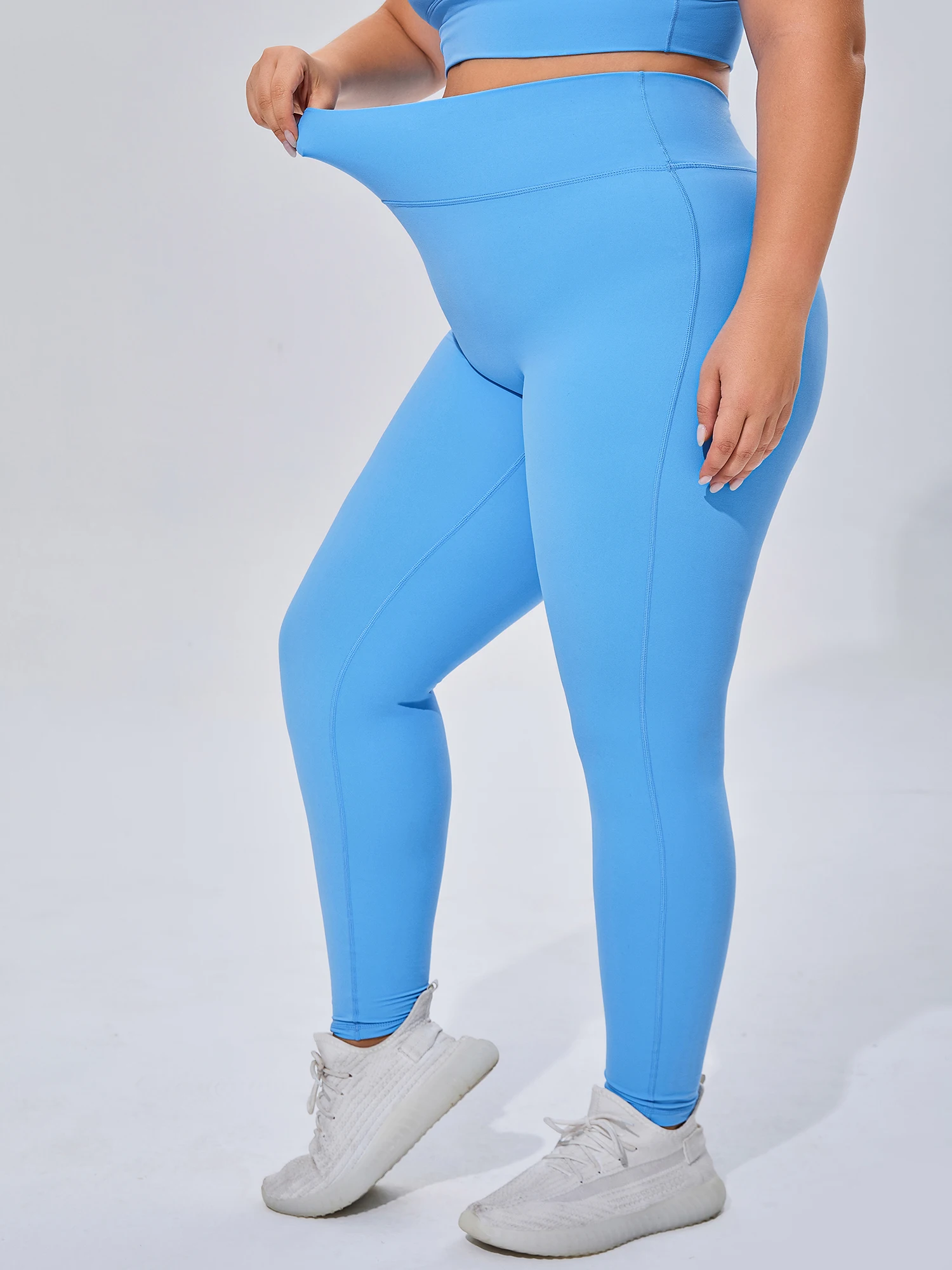 Sutiã palangre de tiras feminino acolchoado colheita superior cami plus size leggings de cintura alta para yoga wear, terno de fitness, conjunto de 2 peças