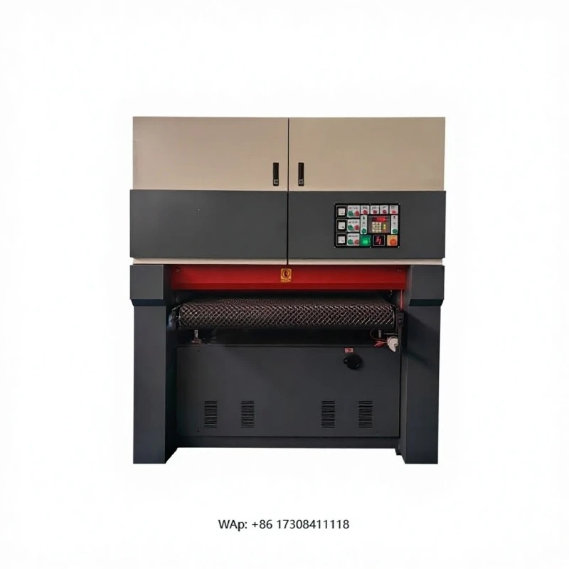 Wide plate sander, use a sander on the top, a sander on the bottom, double grinding line