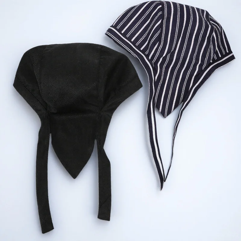 2pcs Chef Adjustable Kitchen Cooking For Restaurant Uniform Unisex Cloth Cap Professional Kitchen Chef Cap Serving Hat Bakery